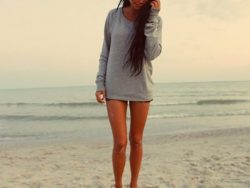Legs on the beach